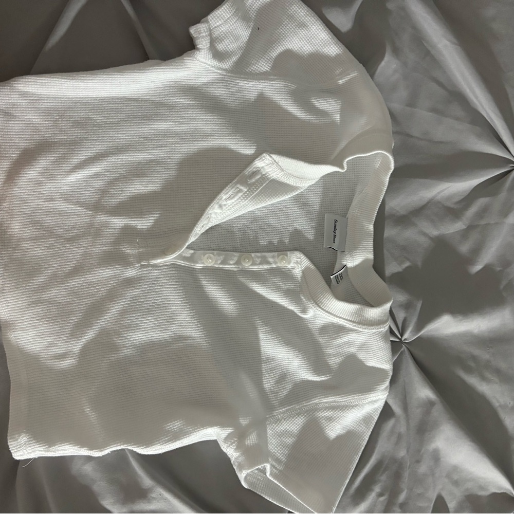 Sunday Best Cream Button-Up Shirt